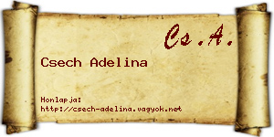 Csech Adelina névjegykártya